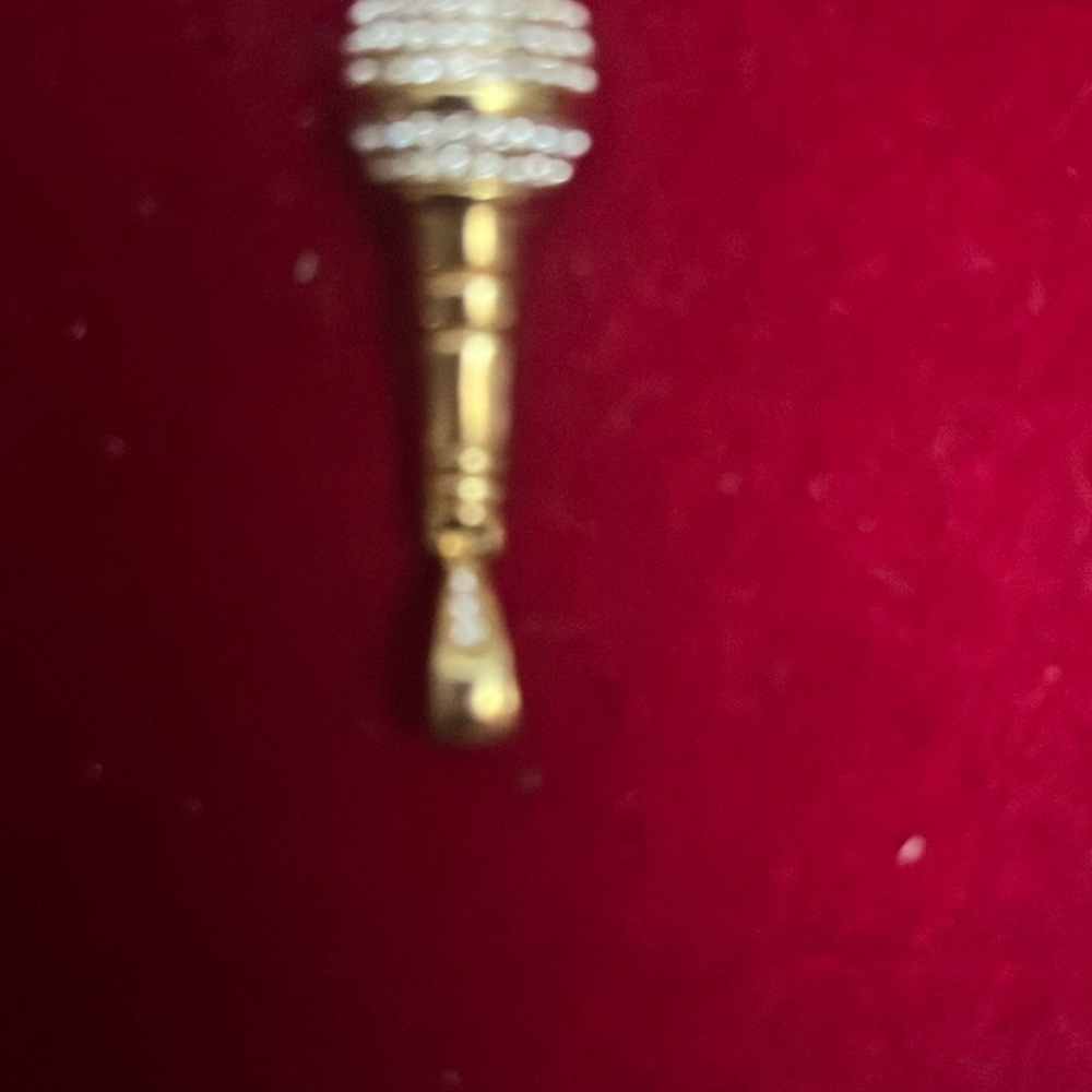 Gold and Silver Architectural Brooch with Tiered Design